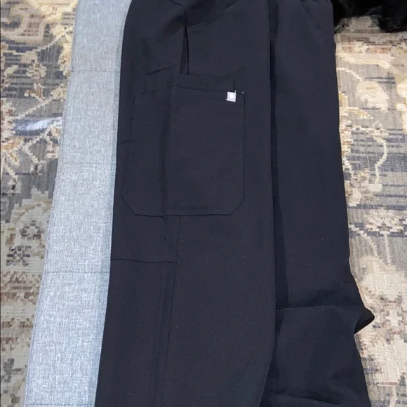 Figs Black Wide Leg Pants - Picture 3 of 3